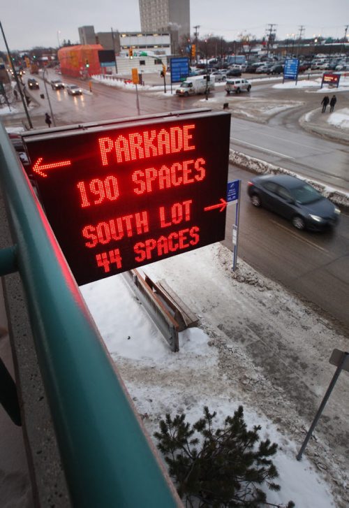 The multi-level parkade near the St Boniface Hospital-See Larry Kusch Saturday Special story- Jan 29, 2016   (JOE BRYKSA / WINNIPEG FREE PRESS)