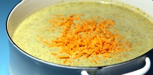 WINNIPEG, MB - RECIPE SWAP - SOUP - Broccoli-cheese soup. BORIS MINKEVICH / WINNIPEG FREE PRESS January 29, 2016
