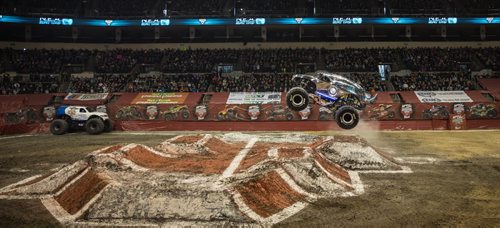 The Maple Leaf Monster Jam Tour roared into the final day at the MTS Centre Sunday afternoon, continuing on it's Canadian Tour in Edmonton next weekend. 160131 - Sunday, January 31, 2016 -  MIKE DEAL / WINNIPEG FREE PRESS