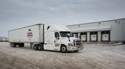 Canada Cartage officially opened its new regional hub at CentrePort Canada today  an expanded, eight-acre operation that includes a 46,000-square-foot facility with office space, cross dock capabilities and fleet maintenance services. 160201 - Monday, February 1, 2016 -  MIKE DEAL / WINNIPEG FREE PRESS