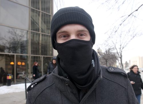 Aaron Driver who was accused of being involved in terrorist activity leaves the Manitoba Courts Tuesday after signing a peace bond to get his GPS bracelet removed -See Kevin Rollason story- Feb 02, 2016   (JOE BRYKSA / WINNIPEG FREE PRESS)