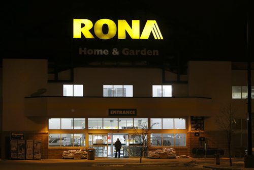 Lowe's to buy Rona in friendly deal worth $3.2 billion.  This is the RONA Home & Garden centre on Panet Rd. Wednesday morning. Wayne Glowacki / Winnipeg Free Press Feb.3 2016