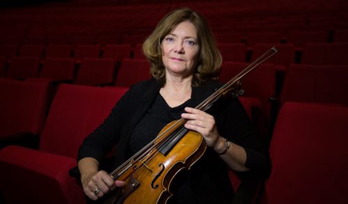 Gwen Hoebig is the concertmaster for the Winnipeg Symphony Orchestra since she joined the WSO in 1987. 160203 - Wednesday, February 3, 2016 -  MIKE DEAL / WINNIPEG FREE PRESS