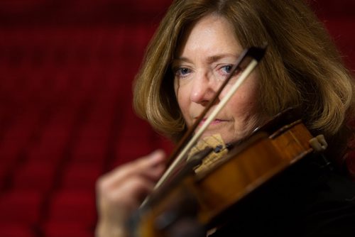 Gwen Hoebig is the concertmaster for the Winnipeg Symphony Orchestra since she joined the WSO in 1987. 160203 - Wednesday, February 3, 2016 -  MIKE DEAL / WINNIPEG FREE PRESS