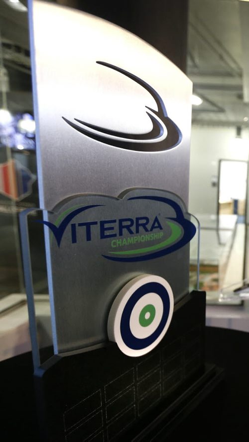 Viterra Championship trophy at the  Seeding News Conference held at the Manitoba Sports Hall of Fame Thursday. The  full draw was  announced for the 2016 Viterra Championship, being held February 10-14, at the Selkirk Recreation Complex in Selkirk,Mb.  Paul Wiecek  story Wayne Glowacki / Winnipeg Free Press Feb.4 2016