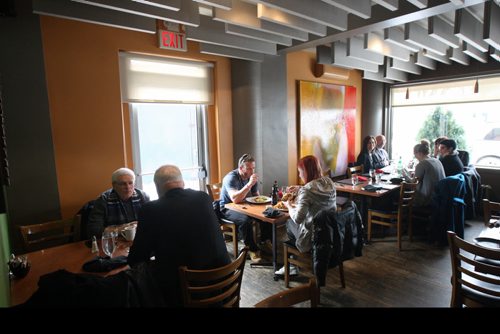In Fernos Bistro- 312 Des Meurons St- customers enjoying lunch-See David Sanderson This City Feature  Feb 04, 2016   (JOE BRYKSA / WINNIPEG FREE PRESS)