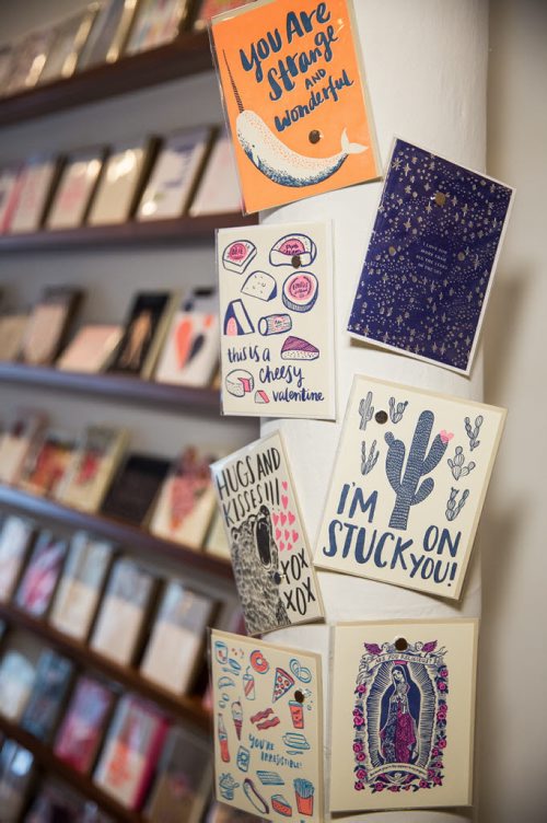 Tiny Feast, a boutique stationary story in the Exchange District, has many different kinds of valentine cards. 160204 - Thursday, February 4, 2016 -  MIKE DEAL / WINNIPEG FREE PRESS