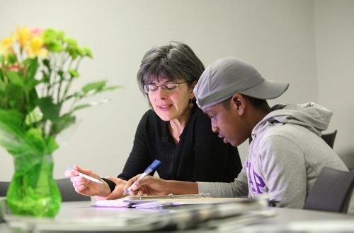 Volunteers column for the Feb. 8 issue features Stephanie Cooper.  Stephanie, 50, is a homework tutor at IRCOM. She volunteers once each week, helping newcomer youth with their schoolwork. February 05, 2016 Ruth Bonneville / Winnipeg Free Press