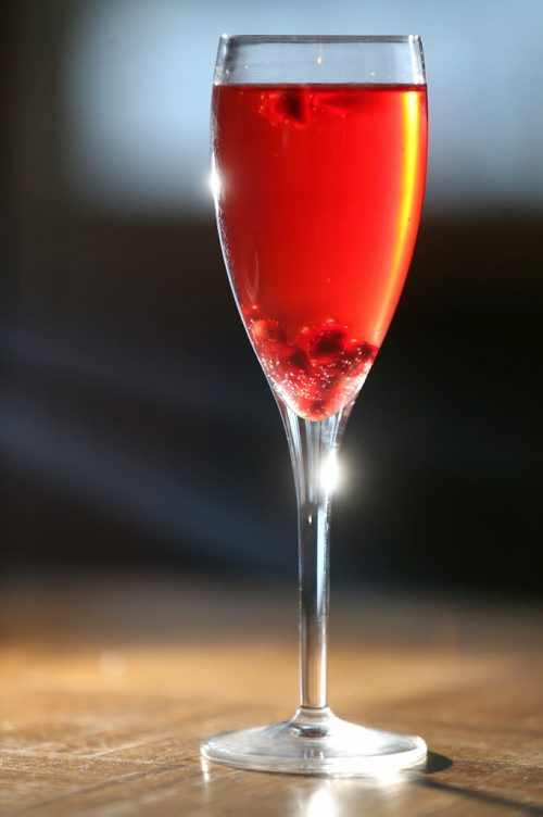 Prosecco and Pomegranate Cocktail. Recipe Swap, Friday, February 5, 2016. (TREVOR HAGAN/WINNIPEG FREE PRESS)