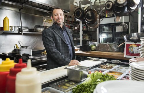 DAVID LIPNOWSKI / WINNIPEG FREE PRESS 160208  Bartley Kives in Tallest Poppy Kitchen Monday February 8, 2016.   For intro food column