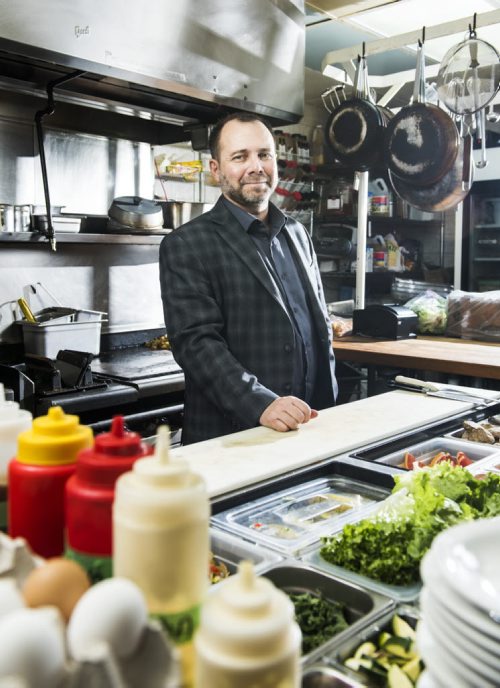 DAVID LIPNOWSKI / WINNIPEG FREE PRESS 160208  Bartley Kives in Tallest Poppy Kitchen Monday February 8, 2016.   For intro food column