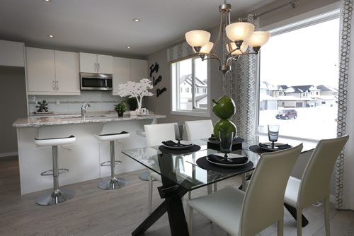 Homes. 601 Sage Creek Boulevard in Sage Creek. Eating/dining  area by the kitchen. The Kensington Homes sales rep. is  Rene Giroux,  Todd Lewys story Wayne Glowacki / Winnipeg Free Press Feb.8 2016