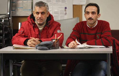 Syrian refugees at the Arabic Express program  its a 2-week orientation and a crash course to help them get survival skills.-259 Portage Ave- L to R   students Esmaeel Al Meslamani, and Yaser Albakar-See Carol Sanders story - Feb 09, 2016   (JOE BRYKSA / WINNIPEG FREE PRESS)