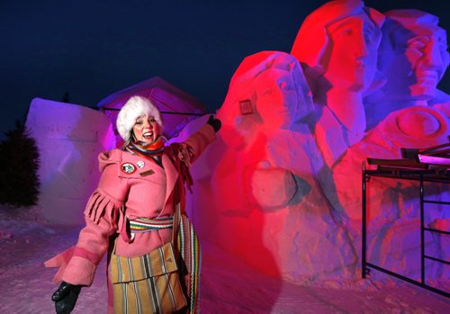 Ginette Lavack Walters, Executive Director of the Festival du Voyageur was at Voyageur Park early Friday early morning doing media interviews and wants to welcome everyone to the Festival that begins Friday  and runs to Feb.21. the Wayne Glowacki / Winnipeg Free Press Feb. 12 2016