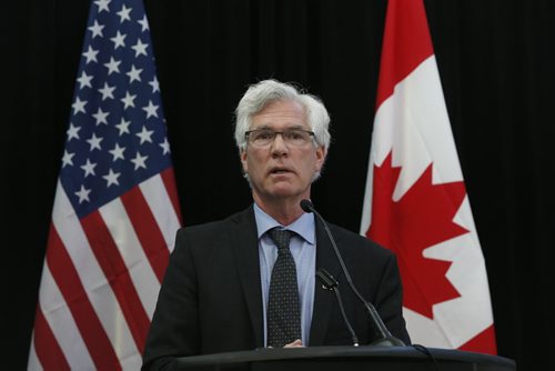 Jim Carr, Canada's Minister of Natural Resources hosted a meeting with Mexicos Secretary of Energy, Pedro Joaquín Coldwell and Dr. Ernest Moniz, the United States Secretary of Energy in Winnipeg for a North American Energy Ministers Meeting in Winnipeg. The news conference included a signing ceremony for a collaborative agreement.  Kristin Annable story Wayne Glowacki / Winnipeg Free Press Feb. 12 2016