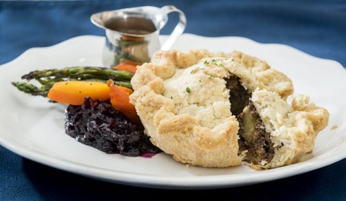 DAVID LIPNOWSKI / WINNIPEG FREE PRESS 160208  49.8 INTERSECTION - Tourtière   Resto Gare, 630 Des Meurons  This is for an Intersection piece on tourtiere - timed for Festival... shots of each restaurant's take on the traditional French-Canadian dish...