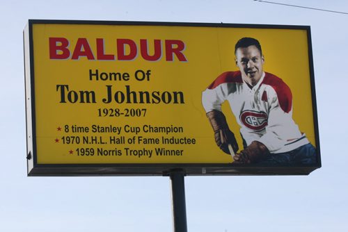 JOE BRYKSA / WINNIPEG FREE PRESSBaldur, Manitoba , Downtown Baldur, Manitoba- proud of their NHL past, February 16, 2016.( See Randy Turner rural hockey rinks 49.8 story)