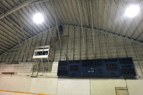 JOE BRYKSA / WINNIPEG FREE PRESS Minto, Manitoba, Inside the Minto, Manitoba arena, February 16, 2016.( See Randy Turner rural hockey rinks 49.8 story)