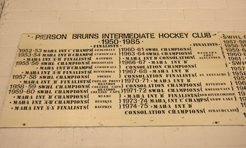 JOE BRYKSA / WINNIPEG FREE PRESS Pierson, Manitoba, Pierson, Manitoba- Inside the arena, February 16, 2016.( See Randy Turner rural hockey rinks 49.8 story)
