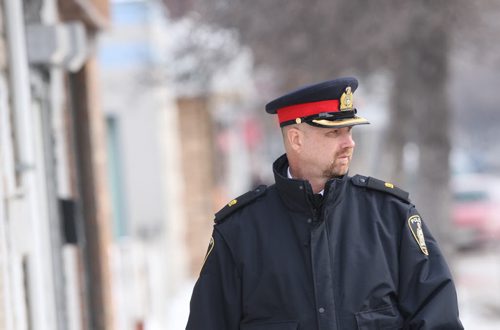 ¬JOE BRYKSA / WINNIPEG FREE PRESSInspector Kelly Dennison of sexual exploitation unit of the Winnipeg Police Service. He stands on Sargent Ave in Winnipeg- He spoke on issue of underage street sex trade workers and how they appear to be disappearing into the online prostitution world. February 18, 2016. ( See Gordon Sinclair Saturday column)