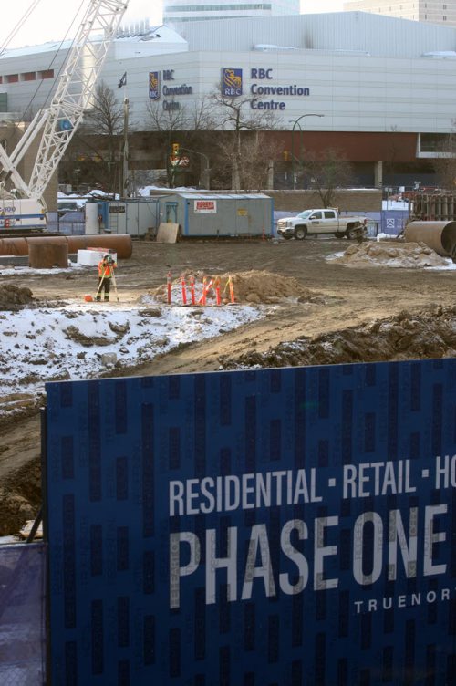 JOE BRYKSA / WINNIPEG FREE PRESS  True North Square development underway in downtown Winnipeg, February 24, 2016.( See Murray McNeil story)