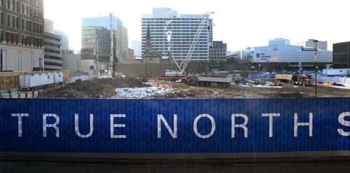 JOE BRYKSA / WINNIPEG FREE PRESS  True North Square development underway in downtown Winnipeg, February 24, 2016.( See Murray McNeil story)