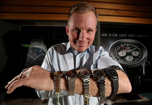 TREVOR HAGAN / WINNIPEG FREE PRESS Jeremy Epp, owner of Independent Jewellers, is starting a high-end watch leasing business, called Luxit, which he claims is the first of its kind in the world, Thursday, February 25, 2016. for Martin Cash