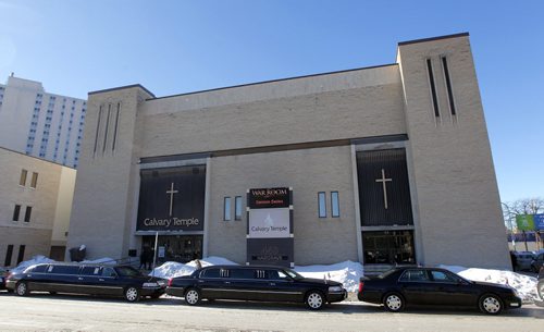 BORIS MINKEVICH / WINNIPEG FREE PRESS Cooper Nemeth funeral at the Calvary Temple in Winnipeg, MB. Photo taken February 29, 2016