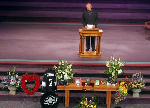 BORIS MINKEVICH / WINNIPEG FREE PRESS Cooper Nemeth funeral at the Calvary Temple in Winnipeg, MB. Photo taken February 29, 2016