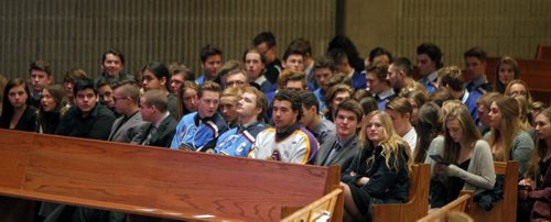 BORIS MINKEVICH / WINNIPEG FREE PRESS Cooper Nemeth funeral at the Calvary Temple in Winnipeg, MB. Photo taken February 29, 2016