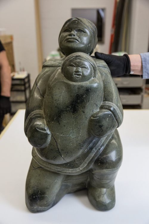 MIKE DEAL / WINNIPEG FREE PRESS A tour of the WAG where they are opening 300 crates holding nearly 8,000 Inuit art pieces that have been loaned to the gallery from the Nunavut Government.  160303 - Thursday, March 03, 2016