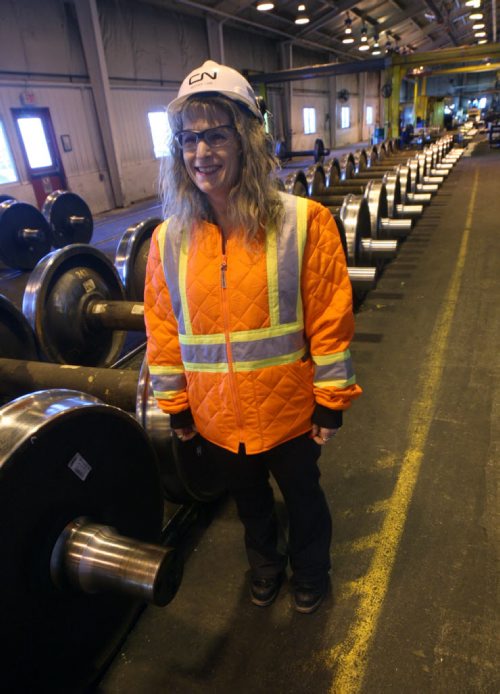 JOE BRYKSA / WINNIPEG FREE PRESS  Heather Lamb works for CN Rail is the Director of Transcona Shops, March 07, 2016.(See Jen Zoratti column)