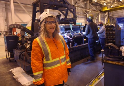 JOE BRYKSA / WINNIPEG FREE PRESS  Heather Lamb works for CN Rail is the Director of Transcona Shops, March 07, 2016.(See Jen Zoratti column)