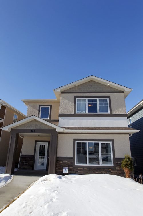 BORIS MINKEVICH / WINNIPEG FREE PRESS 144 Cherrywood Road in Bridgwater Trails. Ventura Custom Homes. Exterior from the front. Photo taken March 07, 2016