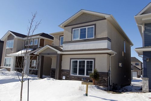 BORIS MINKEVICH / WINNIPEG FREE PRESS 144 Cherrywood Road in Bridgwater Trails. Ventura Custom Homes. Exterior from the front. Photo taken March 07, 2016