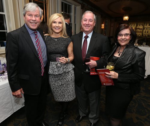 JASON HALSTEAD / WINNIPEG FREE PRESS  William Gardner (partner, Pitblado LLP), Janine Bays, Darcy Strutinsky (Children's Hospital Foundation board member) and Jean Strutinsky at the Health Sciences Centre Foundation's sixtth annual Savour: Wine and Food Experience on Feb. 27, 2016 at the Metropolitan Entertainment Centre. (See Social Page)