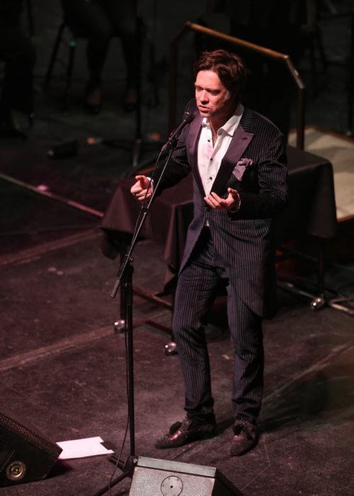 TREVOR HAGAN / WINNIPEG FREE PRESS Rufus Wainwright performs with the WSO, Friday, March 11, 2016.