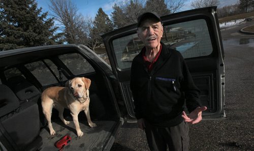 PHIL HOSSACK / WINNIPEG FREE PRESS 79-year-old Jack Smith and his dog Luna at Kings Park where the story happened. An Animal Control Officer have JACK (AKA JOHN) a ticket recently for having Luna off leash in Kings Park. But she also ticketed him after asking his name  he said Jack Smith and gave his correct address  but upon checking his registration the constable said he had lied because it read John Smith. (Jack, of course, is another version of John.) City has since cancelled the ticket after I called, but there was no apology. MARCH 14, 2016