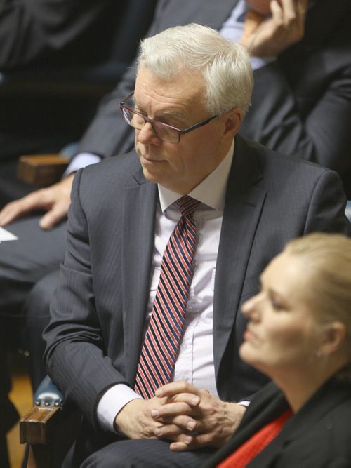 JOE BRYKSA / WINNIPEG FREE PRESS Premier Greg Selinger in the Manitoba Legislature - March 15, 2016.(See Larry Kusch story)
