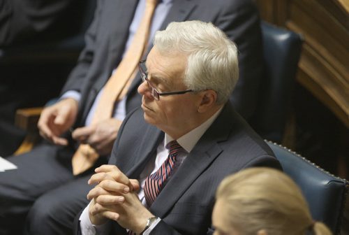 JOE BRYKSA / WINNIPEG FREE PRESS  Premier Greg Selinger in the Manitoba Legislature -  March 15, 2016.(See Larry Kusch story)
