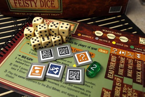 WAYNE GLOWACKI / WINNIPEG FREE PRESS  9.8 - Intersection - Feisty Dice.    Rusty Anbent the designer of Feisty Dice. He is going to debut the game at next month's Pop Culture show at the convention centre.      Dave Sanderson story.   March 21 2016