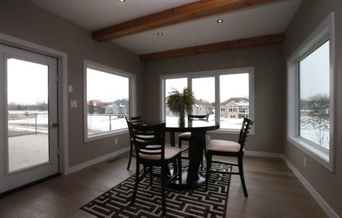 WAYNE GLOWACKI / WINNIPEG FREE PRESS  Homes. 18 Paxton Ridge in Countryside Crossing in East St. Paul. Dining area with second floor deck at left. The realtor is Irwin Homes Andrew Koop.  Todd Lewys story  March 22 2016