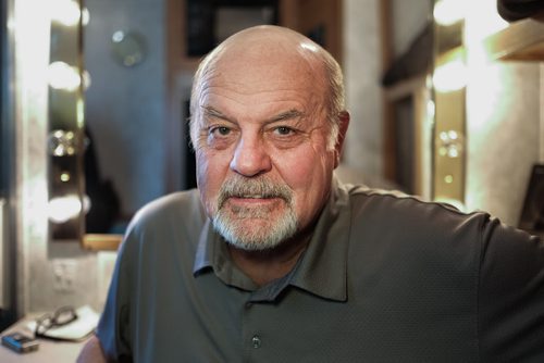 MIKE DEAL / WINNIPEG FREE PRESS Michael Ironside in his trailer on the set of the feature film Stegman is Dead which wrapped up shooting in the Leo Mol garden at Assiniboine Park Wednesday. 160323 - Wednesday, March 23, 2016