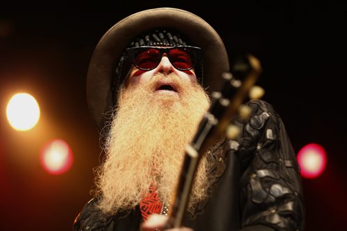 JOHN WOODS / WINNIPEG FREE PRESS ZZ Top performs in Winnipeg Tuesday, March 29, 2016.