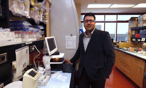 WAYNE GLOWACKI / WINNIPEG FREE PRESS    Ent. Dr. Sachin Katyal, senior research scientist at the Research Institute in Oncology and Hematology at CancerCare Manitoba.   He is researching the cause of pediatric brain cancer, specifically DNA damage and how to repair it to stop tumours.   Joel Schlesinger story   March 31 2016