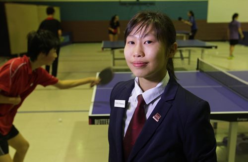 RUTH BONNEVILLE / WINNIPEG FREE PRESS  Volunteers column for the April 4 issue is Francesca Chan.  Francesca, 20, volunteers her time as an umpire with the Manitoba Table Tennis Association.  Aaron Epp Volunteers columnist, Winnipeg Free Press  March 31, 2016