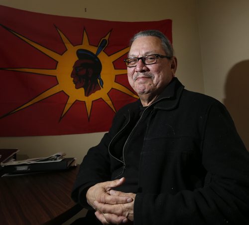 WAYNE GLOWACKI / WINNIPEG FREE PRESS Larry Morrissette, executive director of OPK Ogijiita Pimatiswin Kinamatwin in his office. This is for a story on the lack of aboriginal people serving on juries in Manitoba. Larry Kusch story April 6 2016