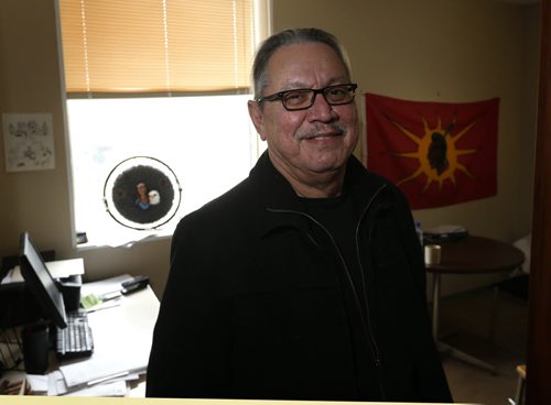 WAYNE GLOWACKI / WINNIPEG FREE PRESS  Larry Morrissette, executive director of OPK Ogijiita Pimatiswin Kinamatwin in his office. This is for a story on the lack of aboriginal people serving on juries in Manitoba. Larry Kusch  story   April 6  2016