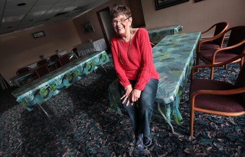 PHIL HOSSACK / WINNIPEG FREE PRESS  Volunteers column for the April 11 issue is about Margaret Turnbull. Margaret, 74, lives in Kiwanis Chateau downtown, where she contributes to community life in the building through a number of volunteer initiatives: organizing a weekly dinner that happens every Monday, helping with coffee breaks once a week, arranging entertainment and helping prepare hospitality suites for people who are visiting. APRIL 7, 2016