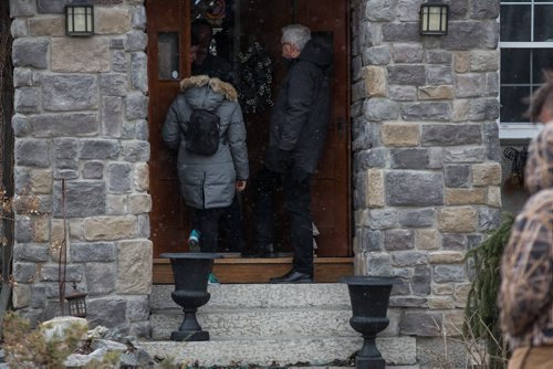 MIKE DEAL / WINNIPEG FREE PRESS NDP leader Greg Selinger goes canvassing with candidate Nahanni Fontaine Sunday afternoon. 160410 - Sunday, April 10, 2016